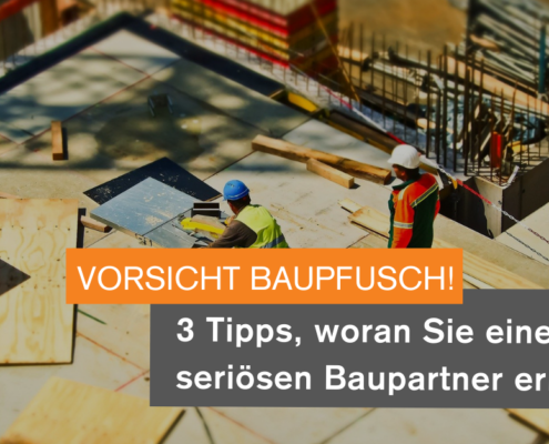 Baupfusch - Bauschaeden - Baupfusch vermeiden