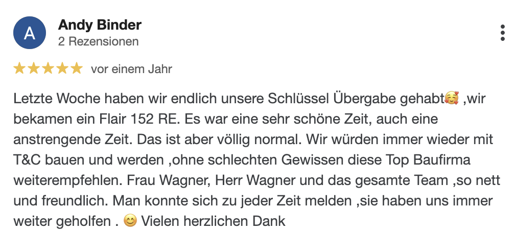 Google Bewertung-Hilpl-Wagner-Bau-Sylvia Wagner GmbH